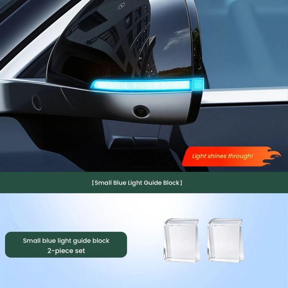 2PCS Universal Turn Signal Blinker Lamp Blue LED Car Rearview Mirror Light Auto Accessory