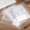 10 Pcs A5 Binder Pockets 5.5 x 8.5 Inches Mini Binder Pocket 7-Hole Binder Pocket Folders Mini Binder Dividers Clear Binder Folders Envelopes