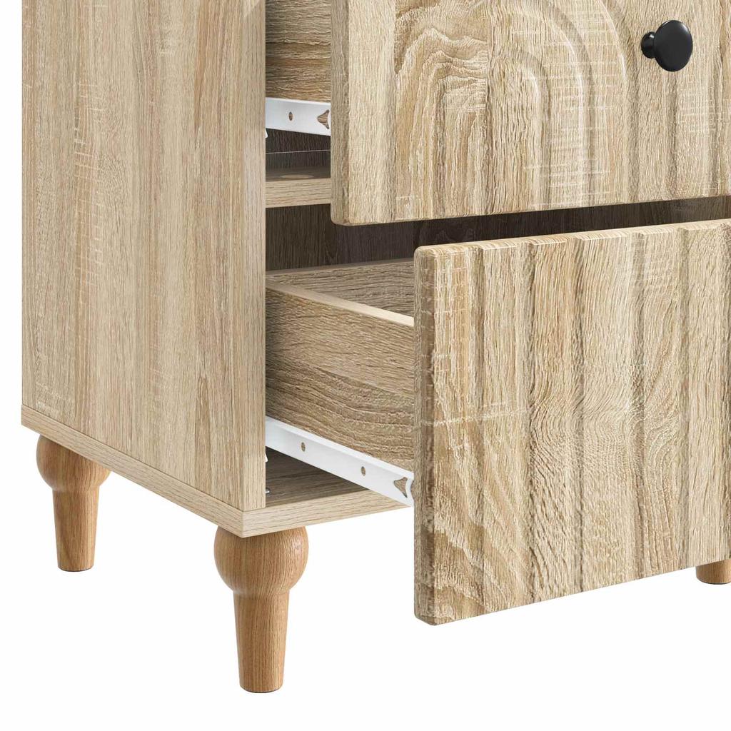 Nightstand Sonoma Oak 43 x 34.5 x 48 cm Particleboard