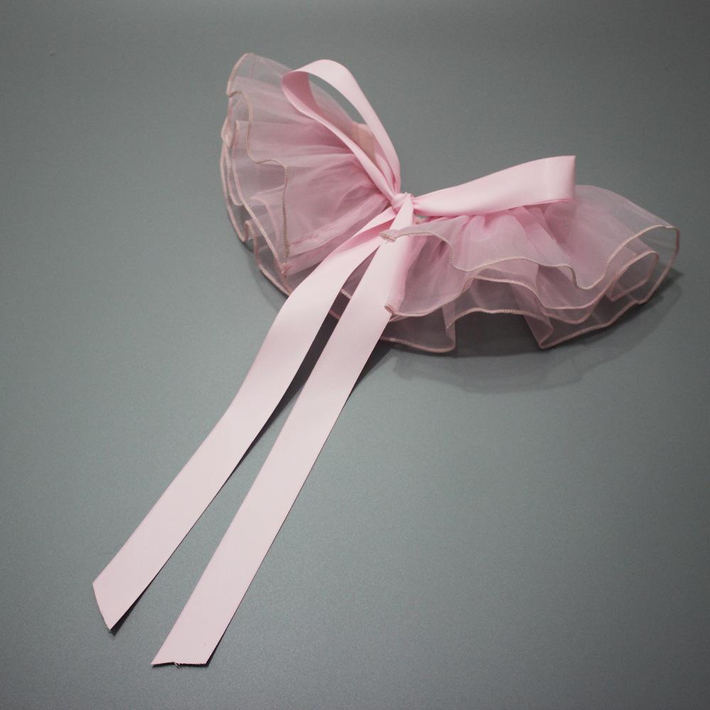 

Шаль с бантом из органзы для девочек в стиле «розовый» розовый