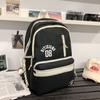 School bag Korean version of high value letters junior high school girls simple, lightweight, versatile and large capacity