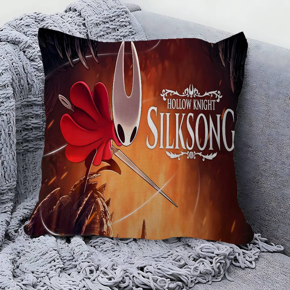 Hollow Knight Game Cushion Cover Car Throw Pillow Case For Sofa Car Christmas Gift Xcm Xcm