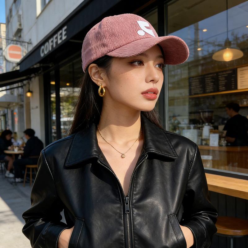 Casual versatile hat women's high-quality cotton embroidered baseball cap outdoor sports sun protection visor cap cap