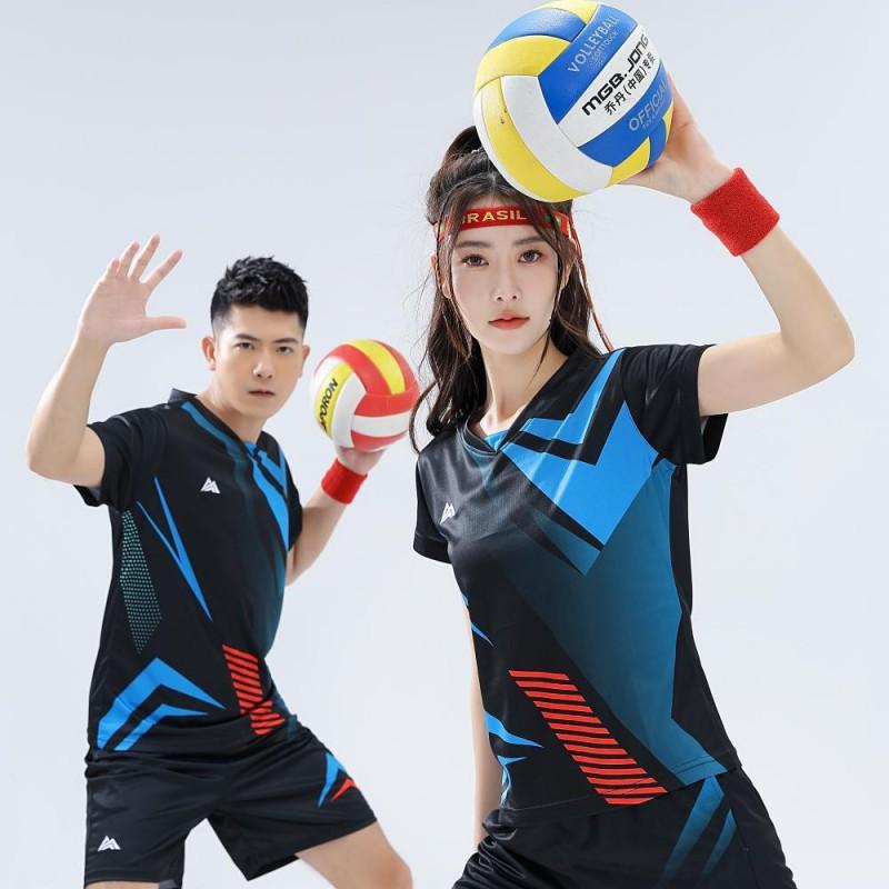 Unisex Breathable Volleyball Basketball Training Jersey Set Sports Activities