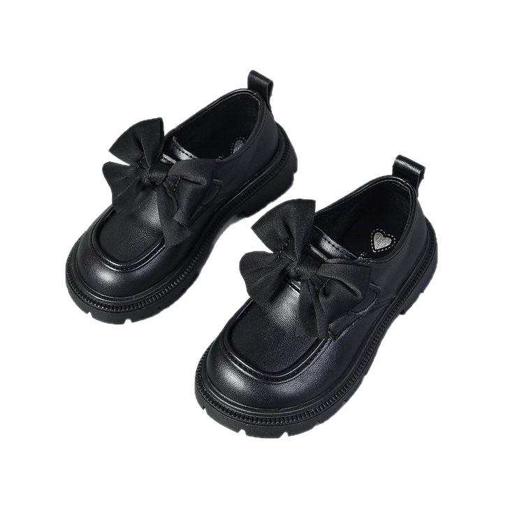 Girls' Princess Soft Leather Shoes - 2026 Spring/Autumn Lightweight British Style