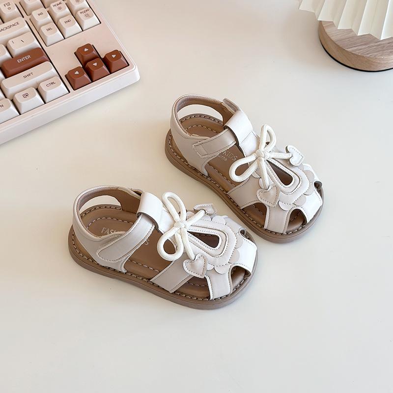 Girls Shoes Summer Children's Sandals Bag Head 2025 New Baby Girl Soft-soled Roman Shoes Little Girl Princess Shoes