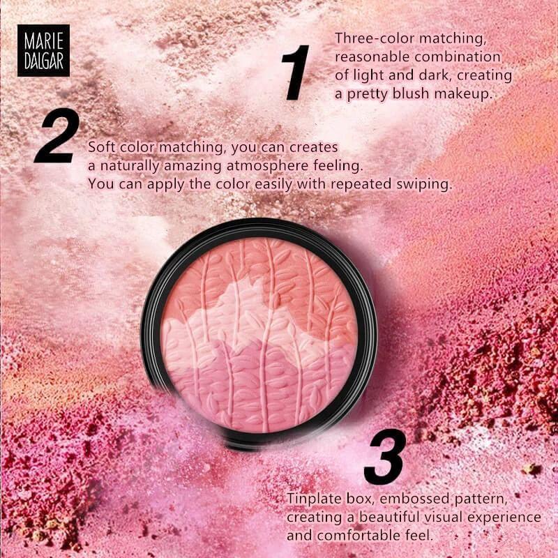 MARIE DALGAR - Three-color Matte Blusher (1-2)