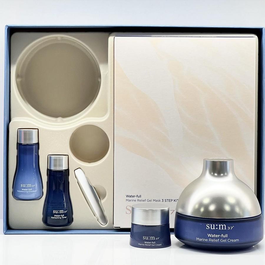 su:m37 Water-Full Marine Relief Gel Cream Special Set 4 Items ORIGINAL STORE