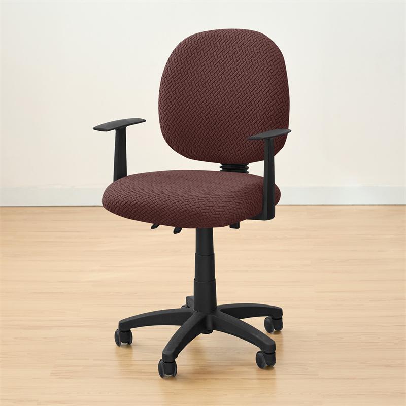 2pcs/set Anti-dirty Office Armchair Cover Jacquard Stretch Gaming Chair Slipcover Universal Spandex Computer Seat Cover