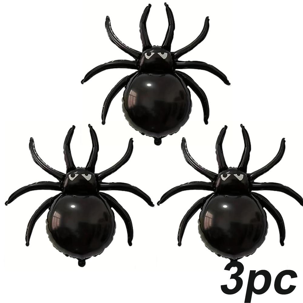 1/5/10/20pcs Halloween Black Large Spider Balloon Foil Balloons Happy Party Decor for Kid Toys Globos Haunted Hous Horror Props