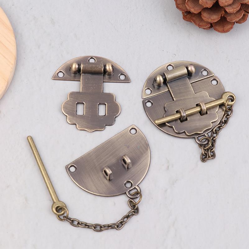 2Pcs Finish Gift Boxes And Suitcases Lock Easy To Install Multi-Purpose Decorative Latch Drawers And Storage Box Lock