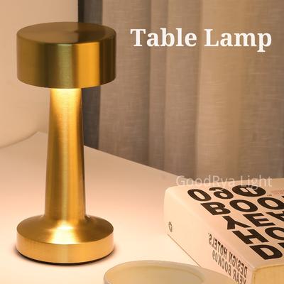 Metal USB Rechargeable Touch Point Lamp Room LED Bedside Decorative Table Lamp Restaurant Bar Desktop Mood Lighting Night Lights