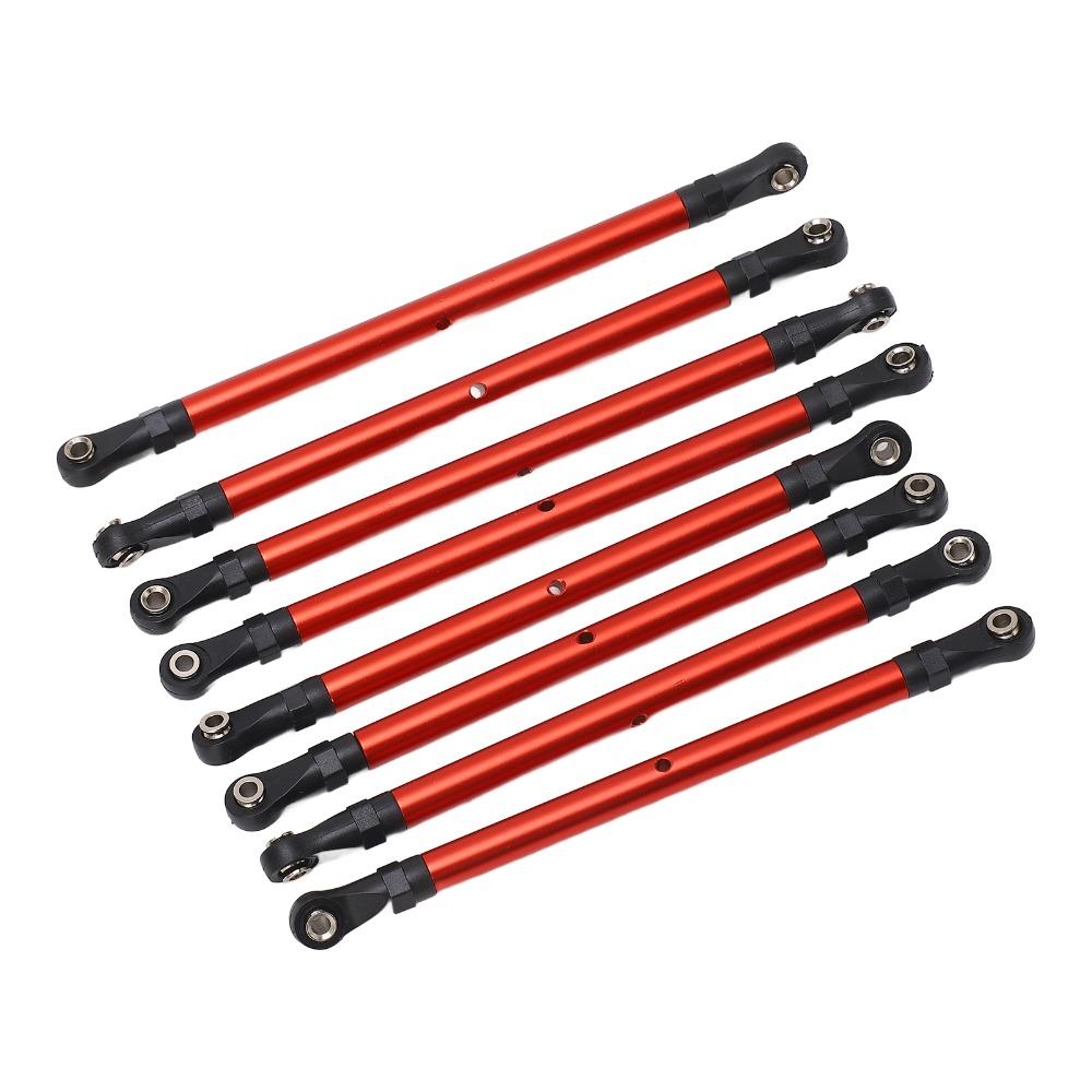 8Pcs RC Cars Accessories RC Linkage Rods for Axial SCX10 1/10 RC Crawler For RC Car