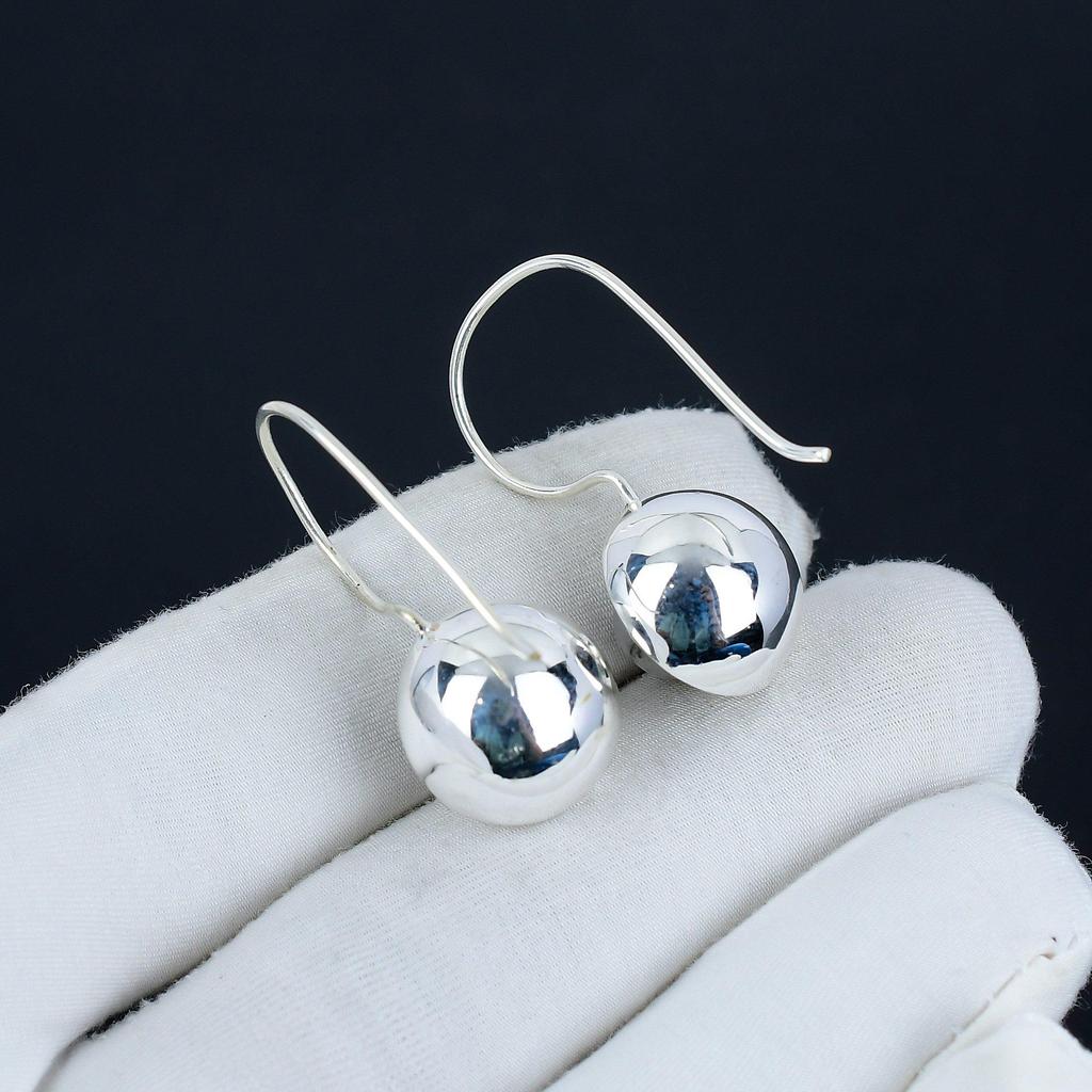 Natürliche Regenbogen Mondstein Edelstein Ohrringe, 925 Sterling Silber Ohrringe, Handgemachte Boho Silber Schmuck Ohrhänger, Verlobungsgeschenk