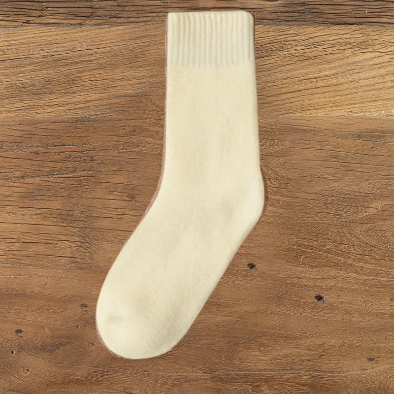 Women's Mid-Calf Anti-Pilling Thick Terry Floor Socks - Warm for Autumn & Winter.