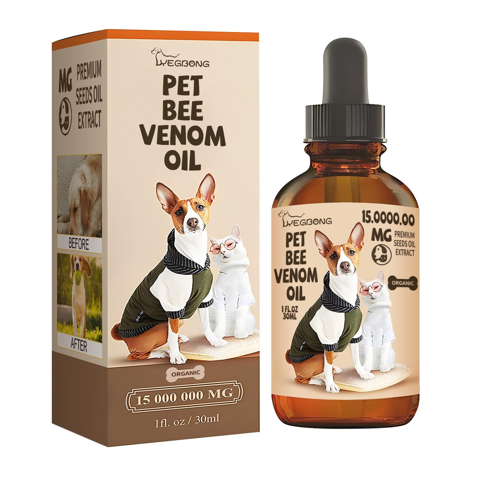 

30 мл 1 FL.OZ Pet Beevenom Вода для ухода за суставами кошек и собак Уменьшает боль в суставах домашних животных Вода для ухода за домашними животными