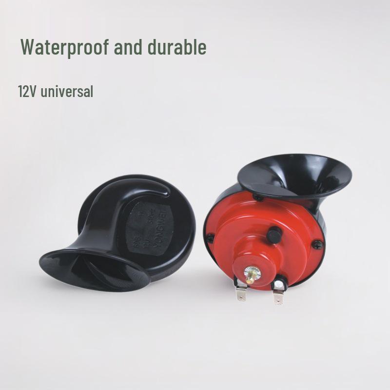 12V Universal 300DB High-Pitch Waterproof Electric Snail Car Horn.