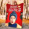 Home Alone Flannel Blanket Soft Warm All-Season Throw, Design for Camping, Car Travel, Hiking Sofa, Bed, Office Perfect Gift for Parties