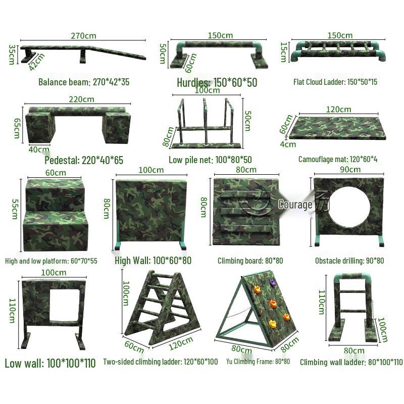 Children's Outdoor Parkour & Sensory Training Obstacle Equipment