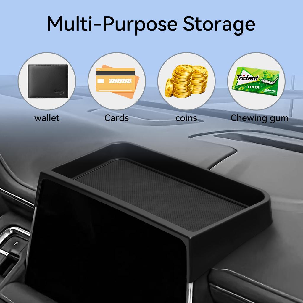 for Chevrolet Suburban/GMC Yukon 2025-2025 Car Storage Box Central Control Screen Rear Storage Case Dashboard Storage Tray