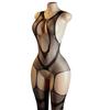 Back Leakage Sexy Lingerie Bodysuit Women Fishnet Open Crotch Bodystocking For Adult See Through Nightwear