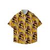 Summer 3D Printed Short Sleeve Flower Shirt Men'S Vintage Hawaiian Beach Casual Loose Men'S Large Size Shirt