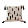 Towel Embroidery Holiday Pillowcase Christmas Tree Designs Breathable Cotton Linen Bedding Decoration