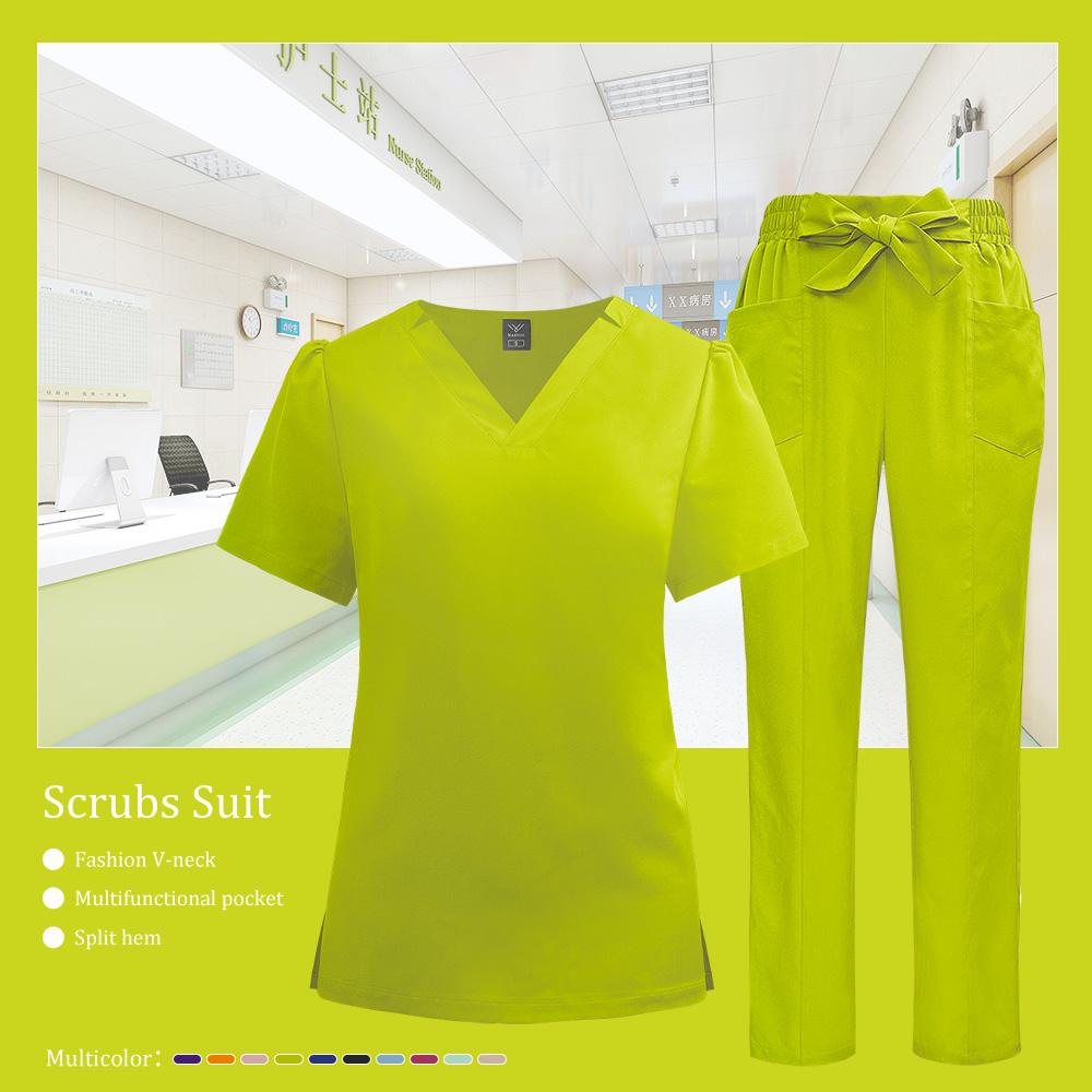 

Медичний Халат Uniform Докторський Костюм Жіночий Медсестринський Халат Стоматологічний Педіатричний Робочий Одяг Швидкосохнучий Медичний Сервіс Набір для Догляду L