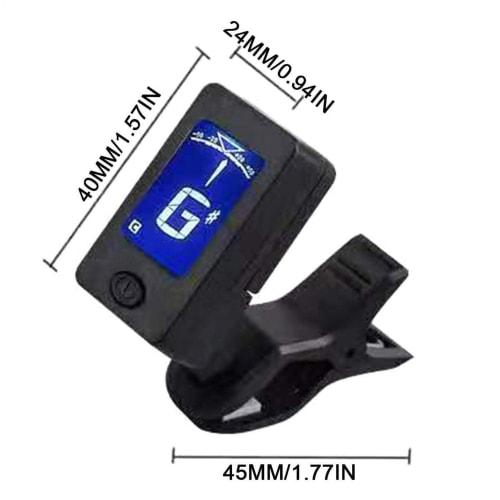 Clip-on Ukulele Tuner - Digital Tuning Tool, Portable Clip-on Tuner | Convenient Ukulele Turner, Simple Setup for Accurate Notes, Perfect Accessory fo