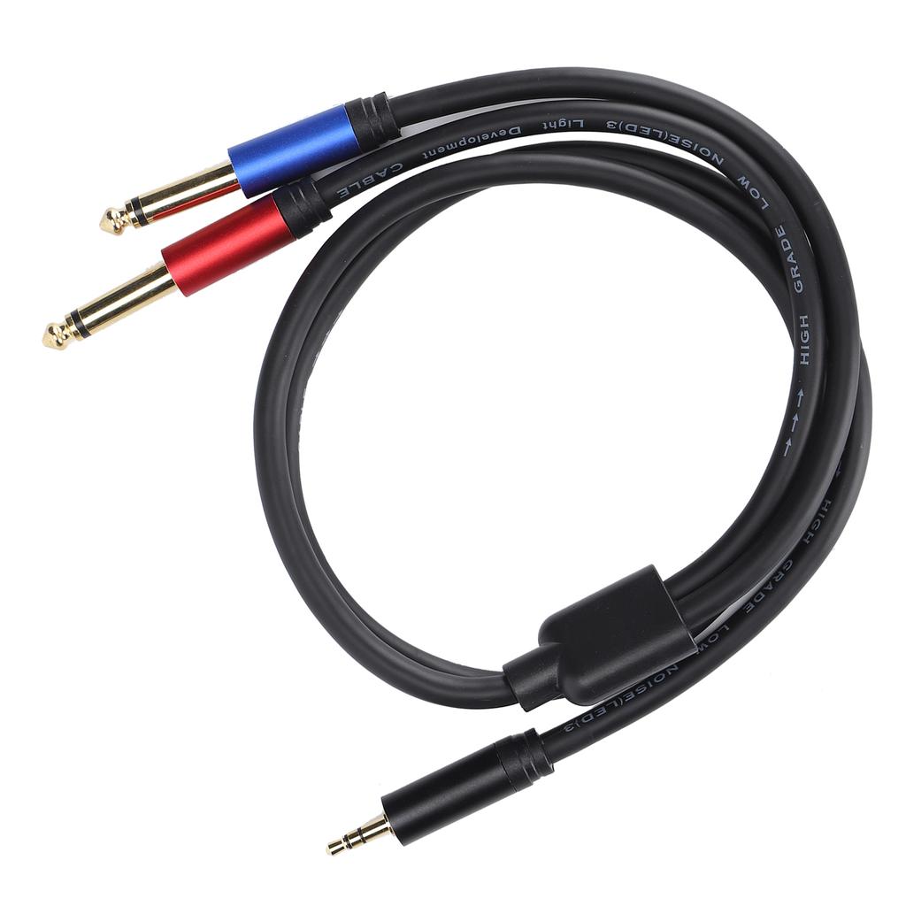 JORINDO JD6092 Dual 6,35mm Klinke auf 3,5mm Klinke Stereo Audio Kabel Y-Typ Verteilerkabel