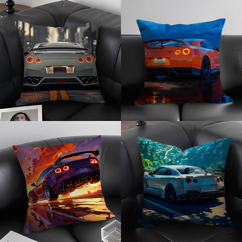 Car Cool Cushion Cover Pillowcase Ultra Soft Skin Friendly Fabric Cloud Like Comfort & Concealed Zipper