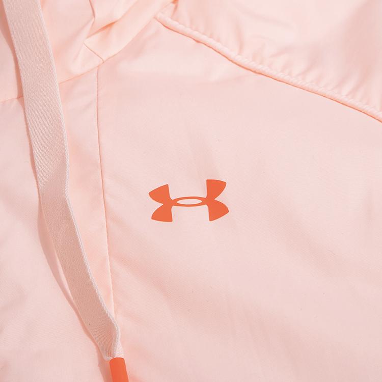 Under Armour Winddichte Warme Gewebte Einsatz Baumwolljacke Damenjacken Rosa 1355839-658