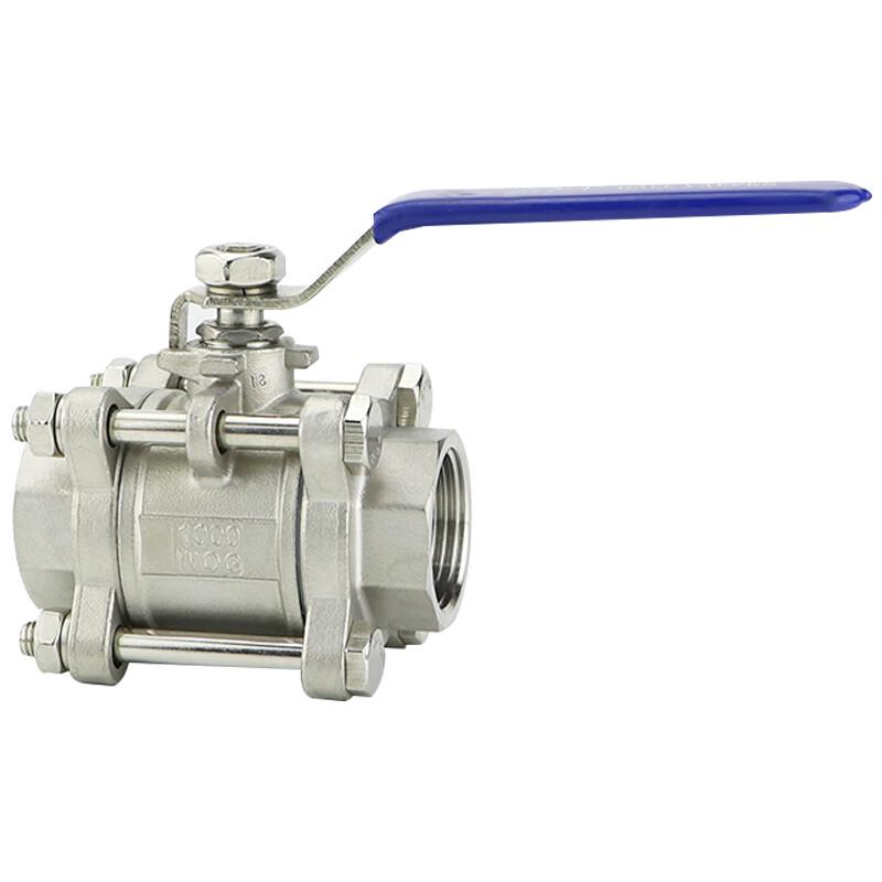 Bingyu AB0088 304 Stainless Steel Three-Piece Internal Thread Ball Valve