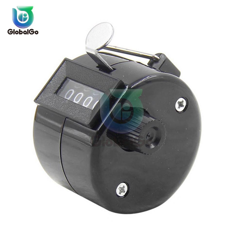 4 Digit Number Counters Hand Finger Mechanical Manual Counting Tally Clicker Timer Outdoor Sport Golf Soccer Counter Key Ring