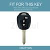 3 Buttons Auto Keyless Car Key Cover Case For Toyota Camry Rav4 Corolla Tacoma Vios Prius C Highlander Remote Shell Fob