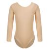 Body cu maneci lungi căptușit cu fleece pentru fete, maieu, culoare uni, pentru dans, gimnastică, balet, încălzire