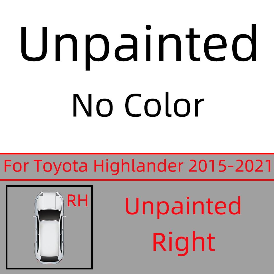 Car Rearview Mirror Cover Cap For Toyota Highlander 2015 2016 2017 2018 2019 2020 2025 Door Outside Wing Housing Shell Hood Lid