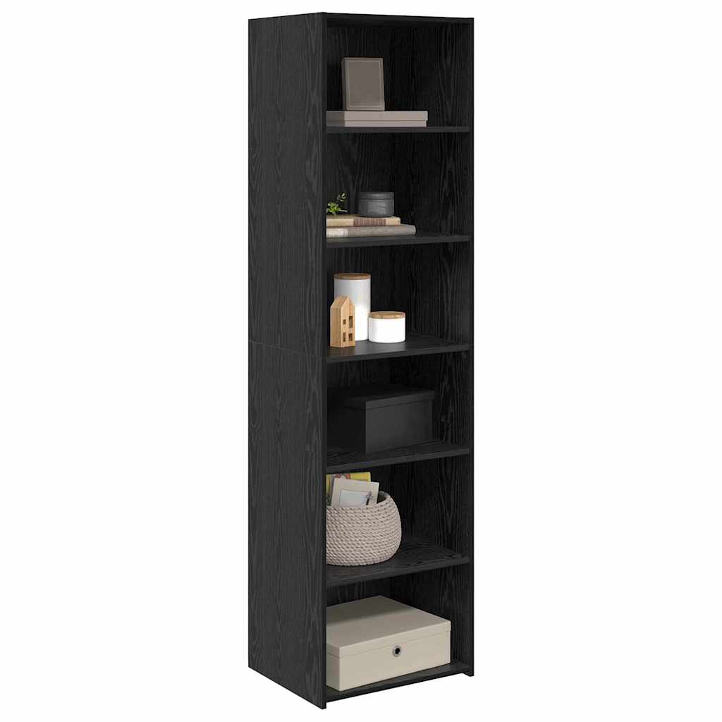 Cabinet in Black Oak Look 50 x 41 x 185 cm Particleboard