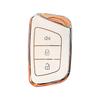 Compatible Car Key Cover for JAC Jiayue A5, X4, X7, iC5, iEVS4/7S, T8 Refine, S4, S7, M6 with Buckle