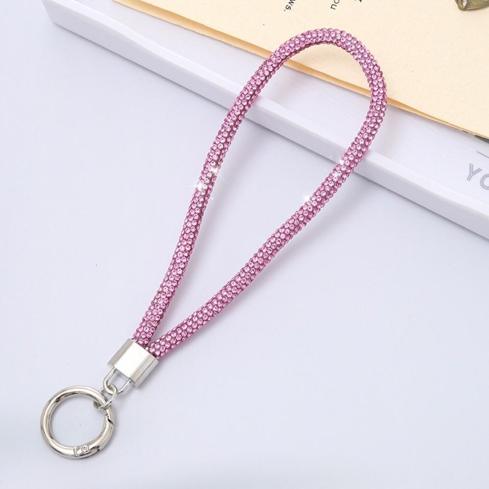 

Fashion Glitter Rhinestone Phone Lanyard Bright Bling Bling Crystal Wrist Straps Hanging Anti-lost Rope Phone Accessories