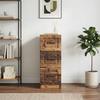 Drawer Cabinet Reclaimed Wood Look 33 x 34.5 x 87 cm Particleboard