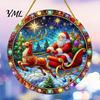 Decorative Hanging Pendants Christmas Tree Ornaments, Acrylic Festive with Lanyard for Decorations Holiday Party Home Decoration, Indoor Scene Layout