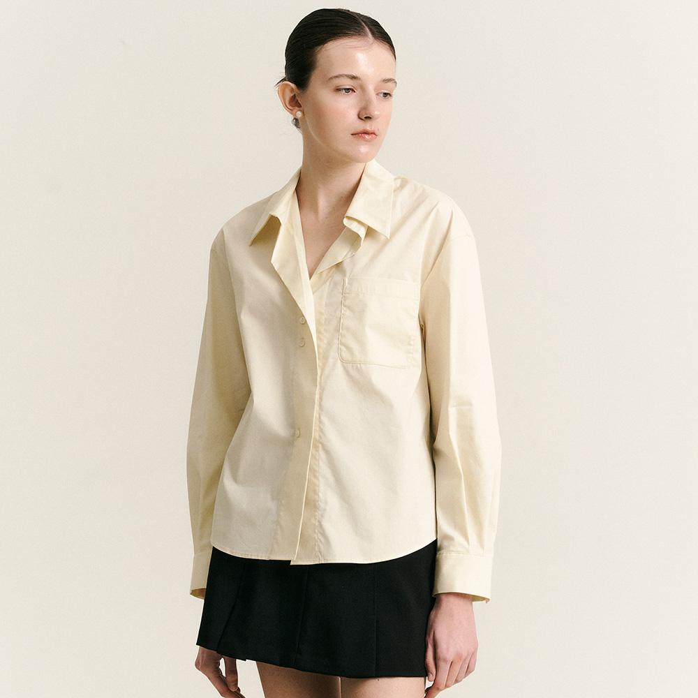 WEDNESDAY DELIGHT Wd_Drop Shoulder Sleeve Shirt_Yellow