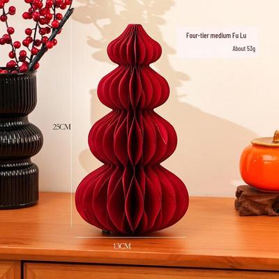 Chinese Style Paper Honeycomb Gourd Decoration