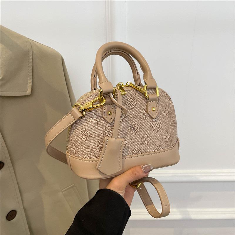 

Практичная маленькая сумка женская 2025 новая однотонная высококлассная женская сумочка для通勤, модная на плечо, кроссбоди, женская сумка one size fits all хаки