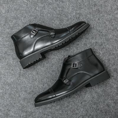 Herrenstiefel Britischer Stil High-Top Lederstiefel Spitz Business-Kleidstiefel Marke Chelsea Boots für Herren Lässiger Stiefelett