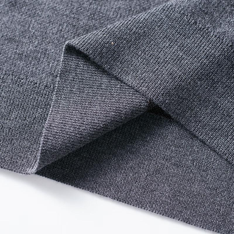 Hengyuanxiang Men's Machine Washable Crew Neck Thick Wool Sweater