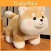 Cute Birthday Hat And Cartoon Pattern Knitted Scarf Shiba Inu Cartoon Plush Toy For Kids Bedroom Decor