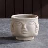 Nordische Keramik-Gesichtsvase Modernes Wohnzimmer Lippenblume Leichter Luxus Ausdruck Halbes Gesicht Dekoration Heimdekorationszubehör