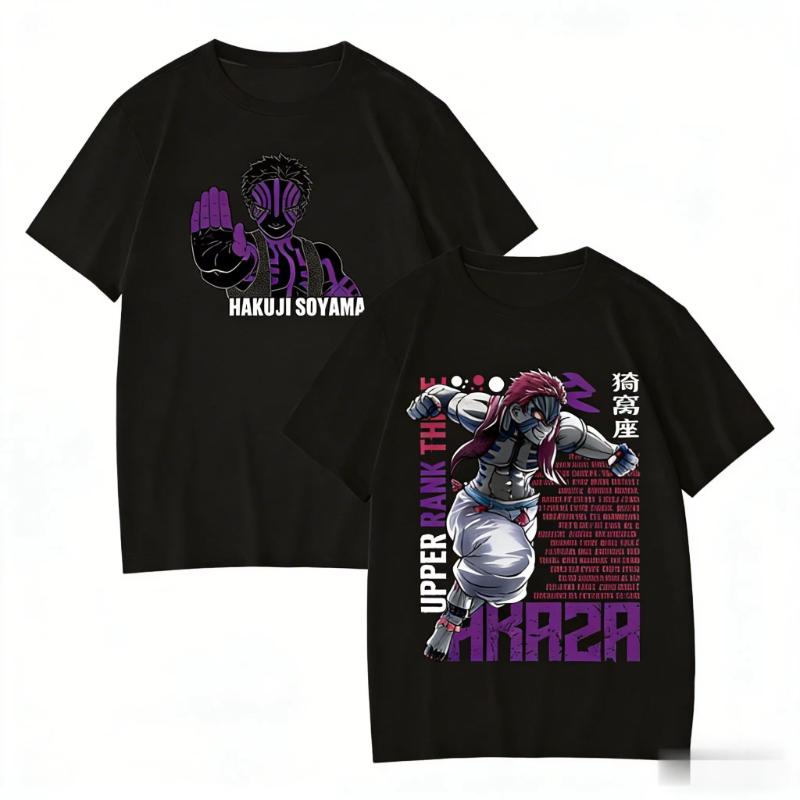 

Kimetsu No Yaiba Demon Slayer Anime T Shirt Haku Akaza Graphic Tee Men Women Streetwear Cotton Short Sleeve Summer Tops 2026 Y2k S